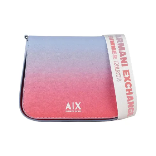 ARMANI EXCHANGEAE Polyester Shoulder Bag, Crossbody Bag Women's Gradient Pink & Blue