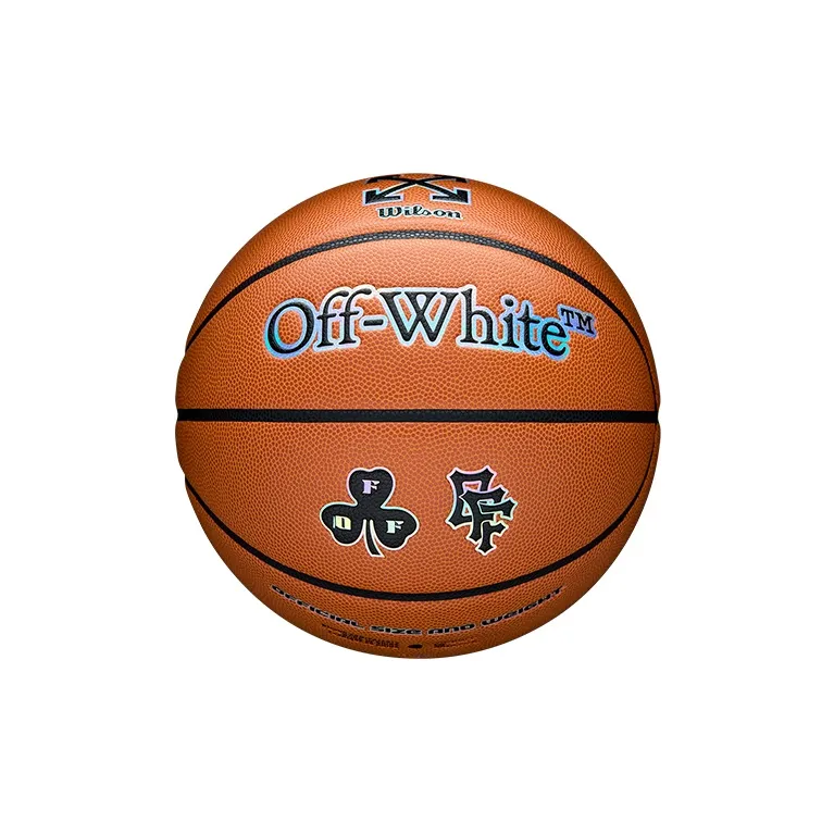 Wilson x OFF WHITE PU Basketball Brown Size 7 Ball Competition Unisex-2