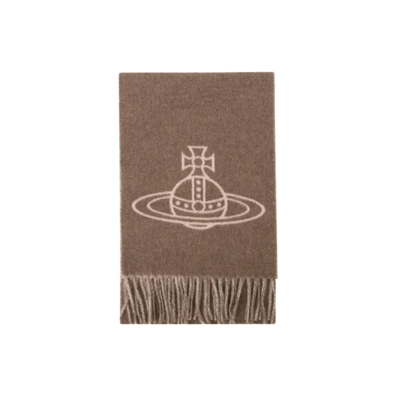 Vivienne Westwood Knit Scarves Women's Camel-3