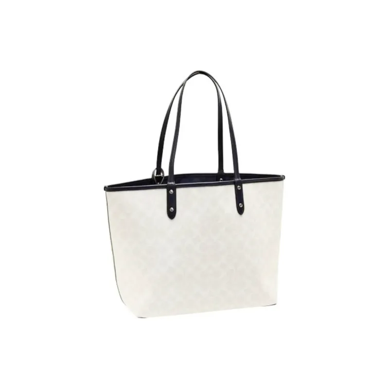 COACH CityTote PVC Combo Bag Tote Bag Shopping Bag Handbag Shoulder Bag Large Size Women's Blue White-2