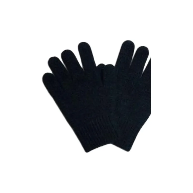 Bonpoint Burk Wool Knit Gloves Kids' Black-1
