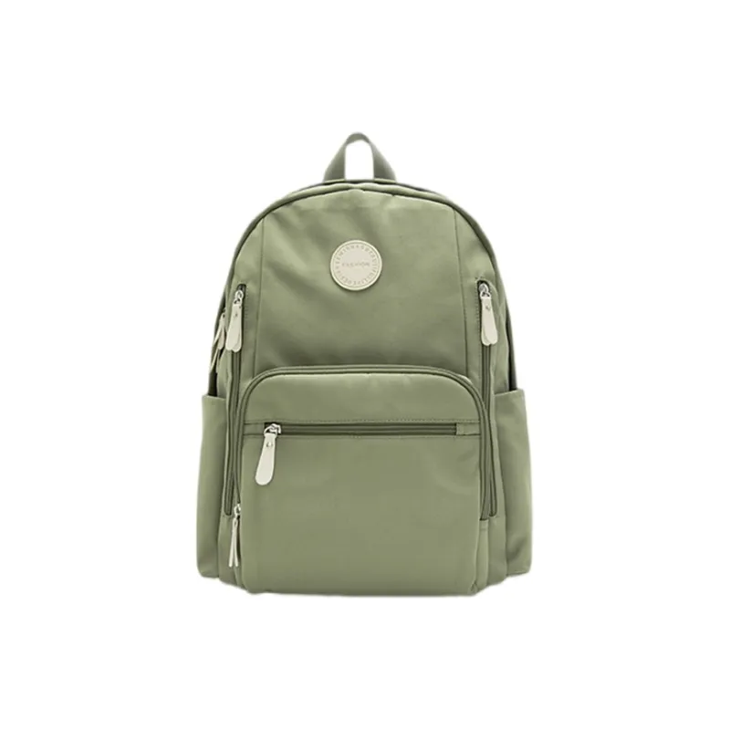 SEM/R Polyester Laptop Backpack Medium Size Unisex Ecru/Purple-32