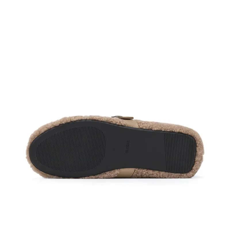 GG-CC French Fleece-Lined Socks Casual Single Shoes 1.5cm Women's-9