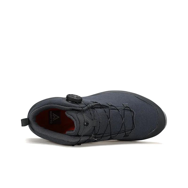 HUMTTO Cushioning Anti Slip And Wear Resistant Mid Top Outdoor Shoes Men's Dark Gray-3