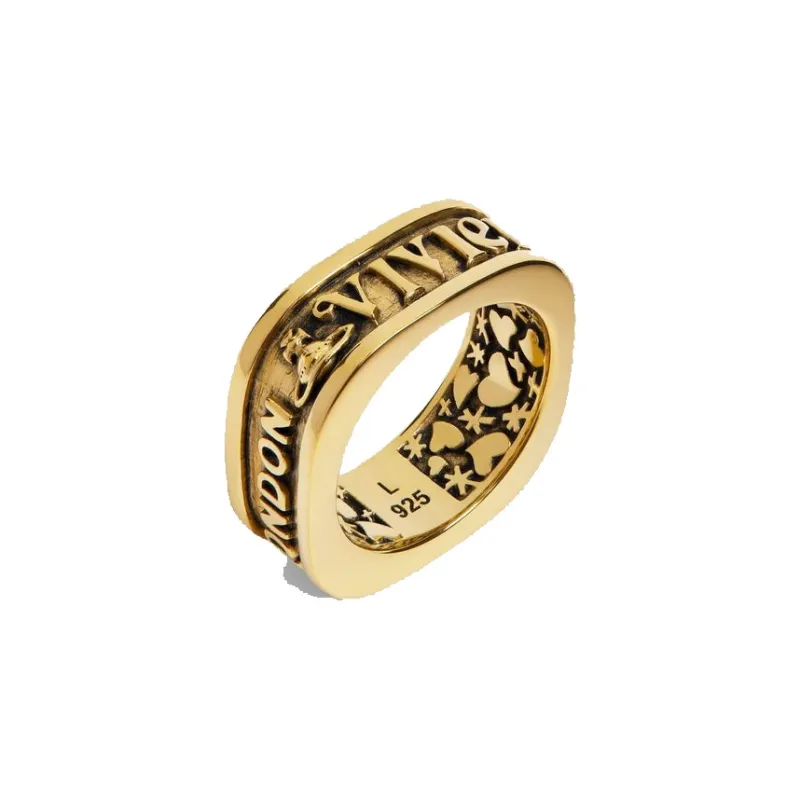 Vivienne Westwood Scilly Engraved Square Ring-1