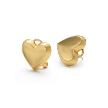 RSNY Gold Plated Copper Stud Earrings Women's