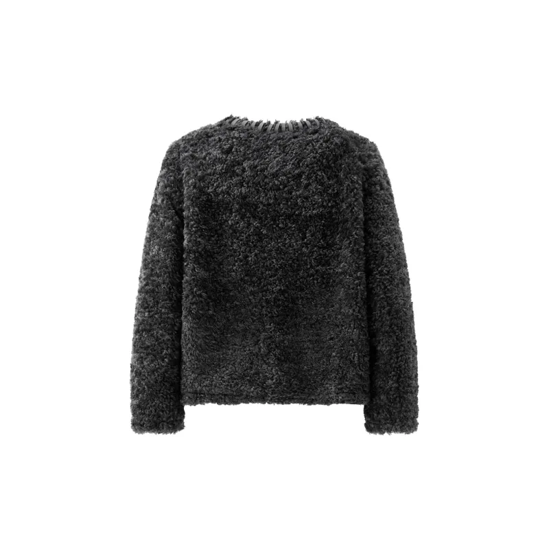 UNIQLO Velvet feel Coat Women's Silver Gray-1