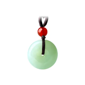 LAOMIAO Pendants Pale Greenish White Jade Unisex