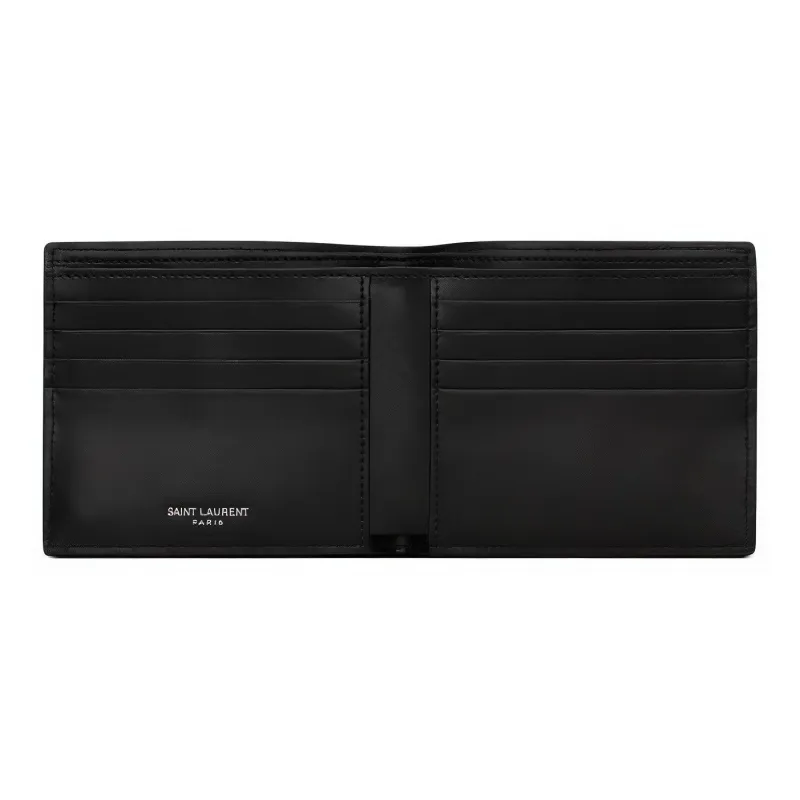SAINT LAURENT Tiny Monogram East/West Wallet-7
