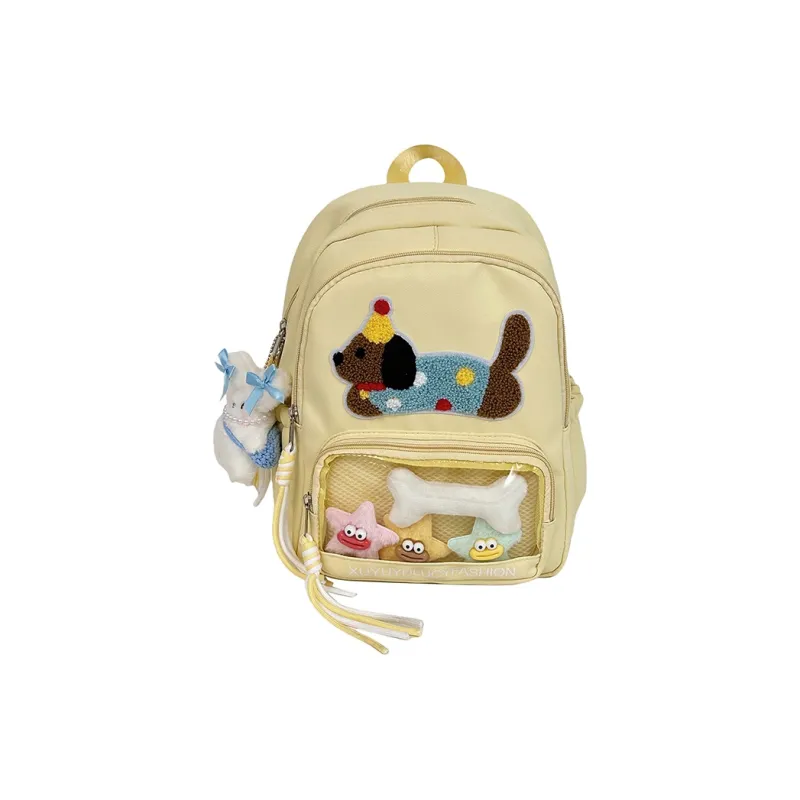 YUANTUZHE Polyester Backpack Women's Black/Yellow/Purple/Blue/White-7