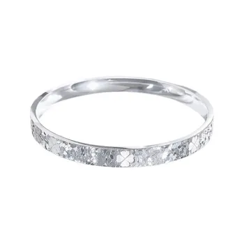 CUTE DAME 999 Fine Silver Bangles Women's Silver