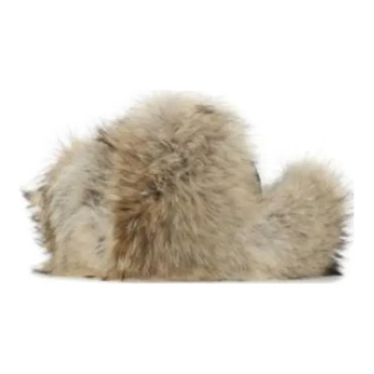 PRADA Nylon Fur Trapper Hats Women's Light Brown-2