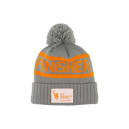 New Balance Acrylic Beanies Unisex Gray/Orange