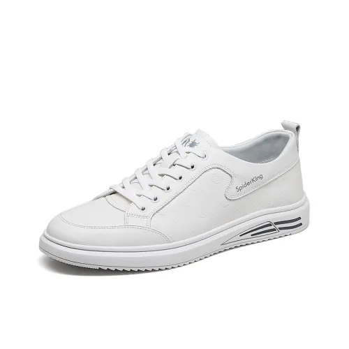 Spider King Low Top Casual Shoes Men's Beige Gray