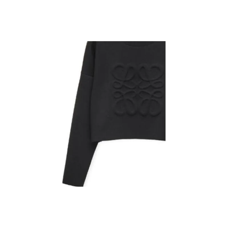LOEWE Anagram motif Cropped Jumper-5