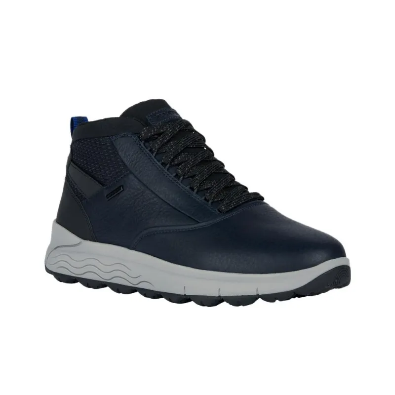 GEOX Spherica 4x4 Ab Anti-Slip Wear-Resistant Mid-Top Casual Shoes Men's Marine Blue-1