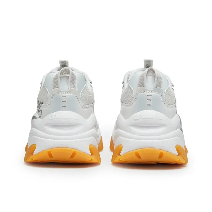 Champion Low Top Chunky Sneakers Women's Pearl White/Champagne Gold-3