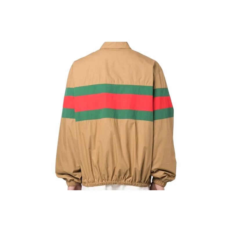 GUCCI Web Striped Zipped Jacket-8