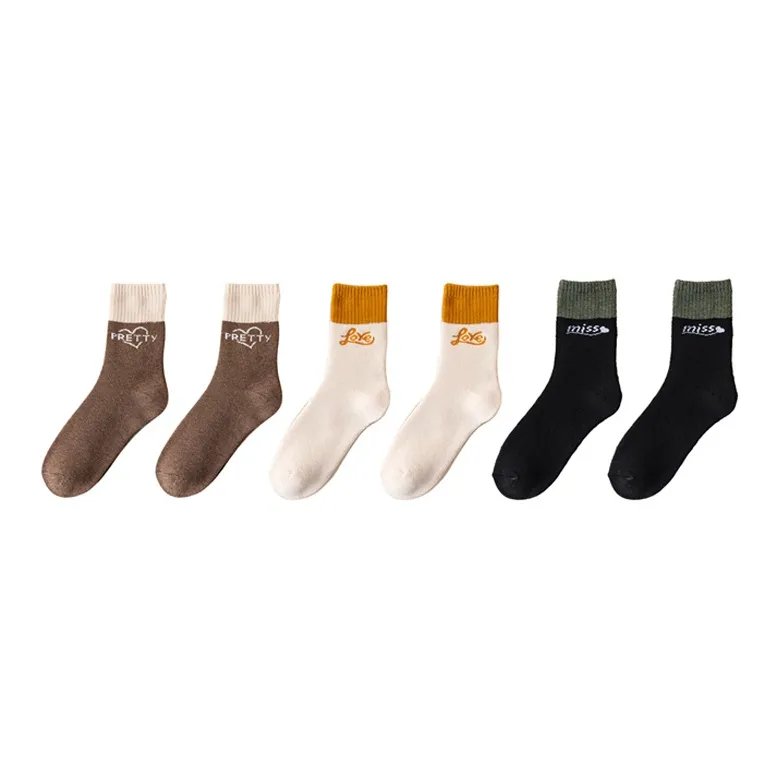 Cotton Gene Mid Calf Socks Women's Combo Set-39