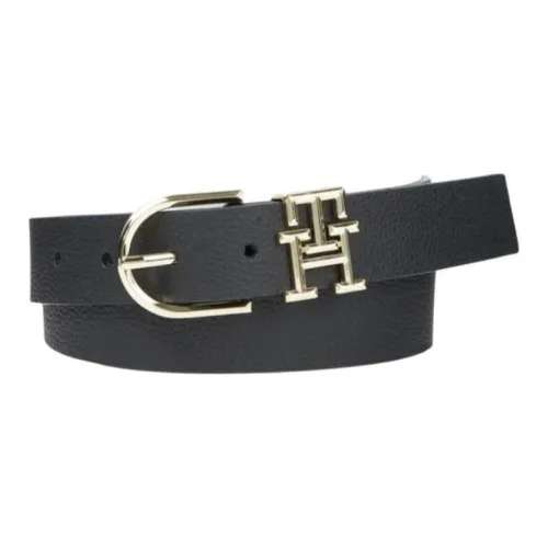 Tommy Hilfiger Genuine Leather Leather Belts Women's Black -