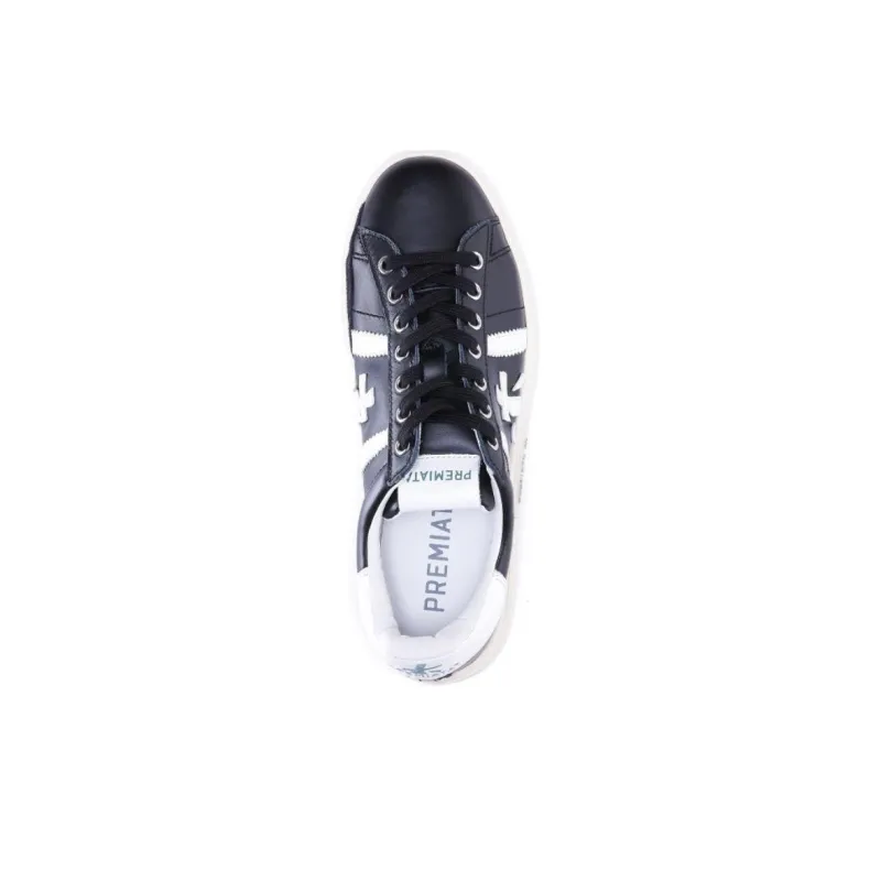 PREMIATA Russel Slip Resistant Cushioning Low Top Skateboard Shoes Men's Black-4