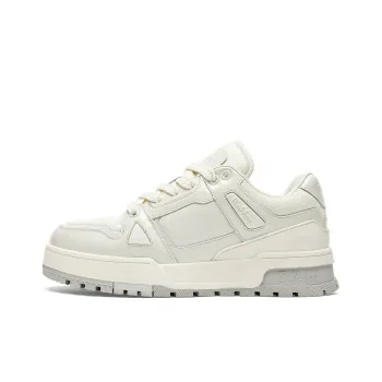 Cabbeen Low-Top Skateboard Shoes Men's Classic White Sneakers