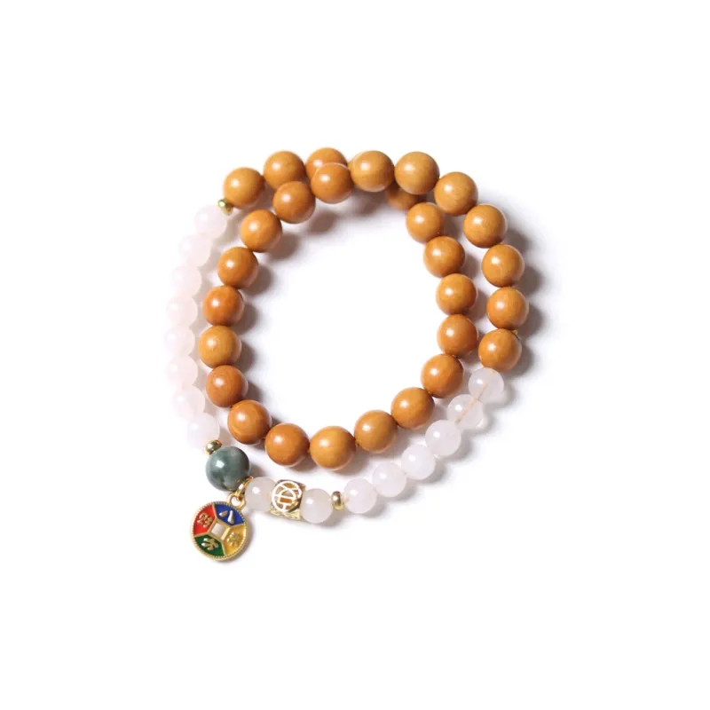 Is Here Sandalwood Bracelets Unisex-0