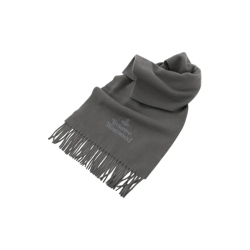 Vivienne Westwood Knit Scarves Women's Gray-1