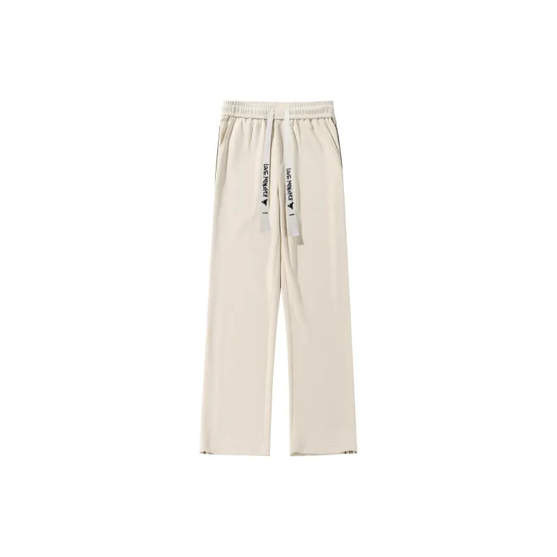 Love Monster Casual Pants Unisex Burgundy-6