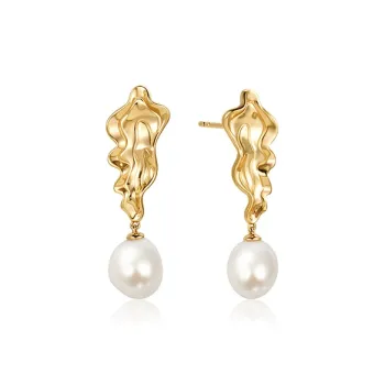Amber Lollipop Pearl Earrings Women's