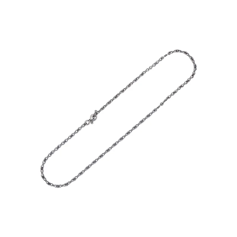 JANENG 925 Sterling Silver Necklaces Unisex Oxide Silver-3