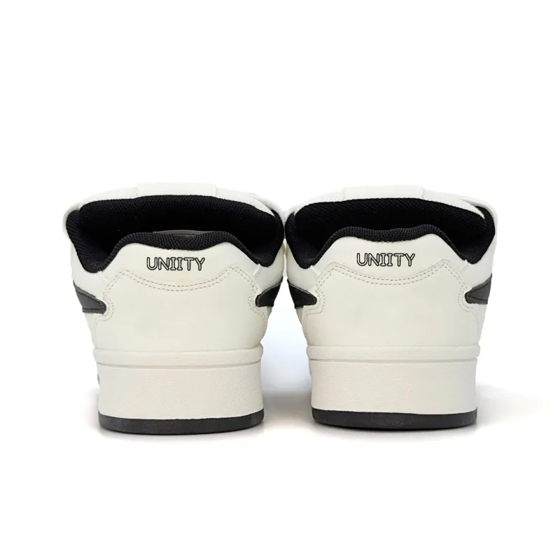 UNIITY White Puffy Shoes Water-Resistant Wear-Resistant Lightweight Low-Top Skateboard Shoes Women's Box Included-4
