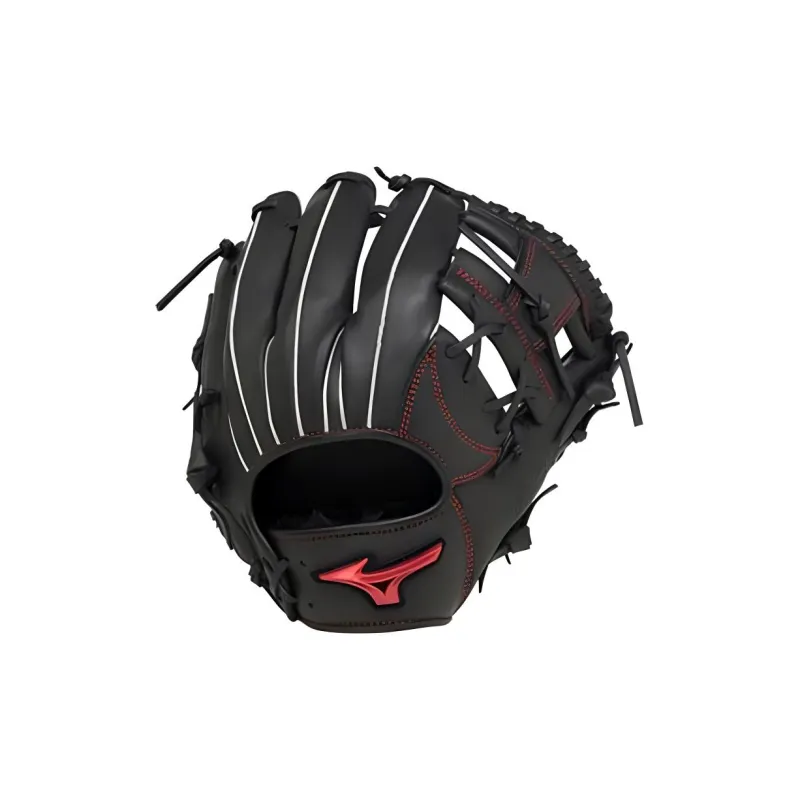 Mizuno Baseball Gloves Catcher's Glove Top Grain Cow Leather Size 8 Unisex Black-0