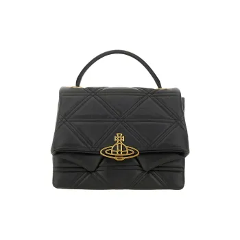 Vivienne Westwood Logo Plaque Quilted Tote Bag