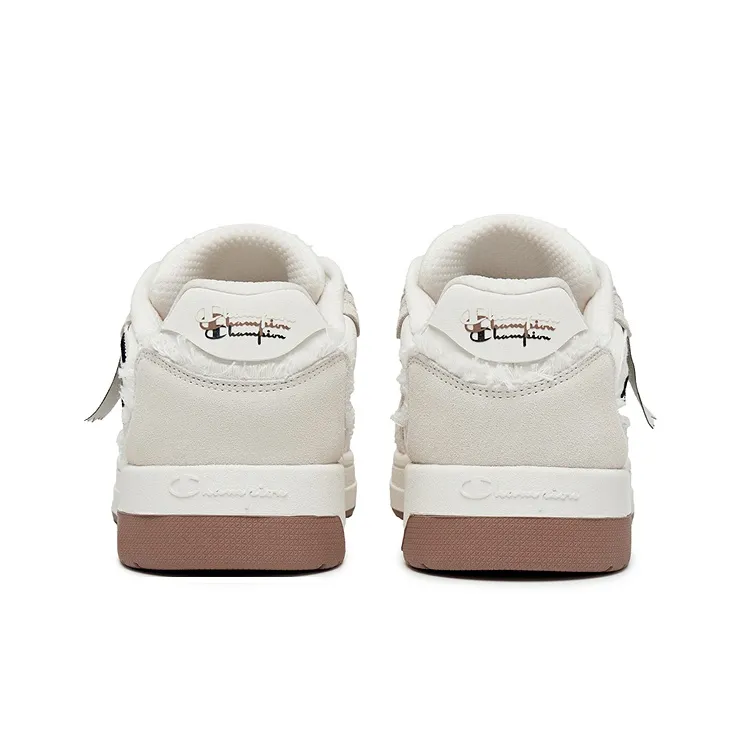 Champion Low Top Skateboard Shoes Unisex Milk White-3