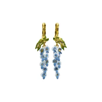 LES NEREIDES Gold Plated Earrings Women's Blue