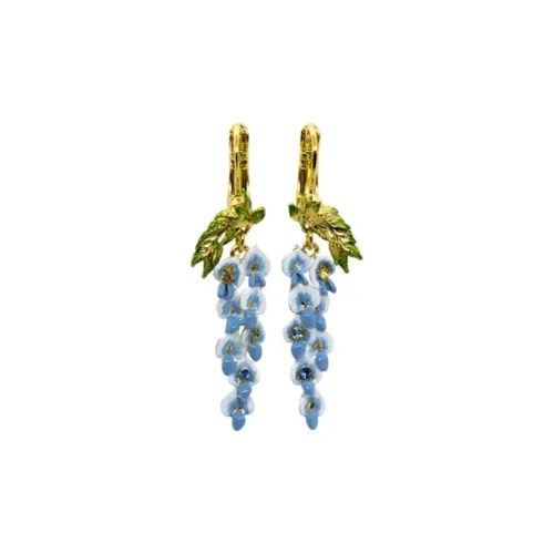 LES NEREIDES Gold Plated Earrings Women's Blue