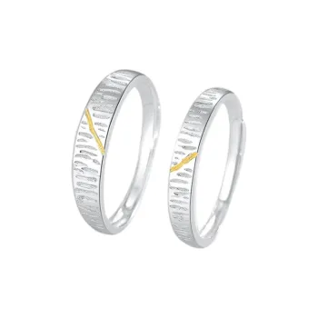 KLFOOK 999 Fine Silver Rings Unisex