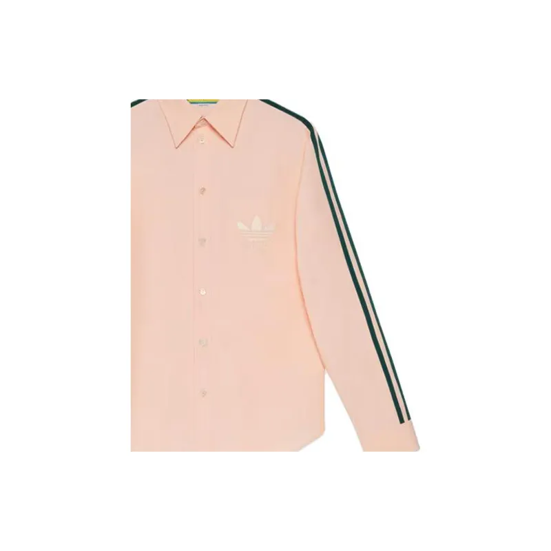 Adidas Originals X GUCCI Adidas X GUCCI Co branded Series Shirts Women's Pink-5