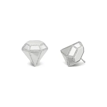 RSNY Gold Plated Copper Stud Earrings Women's