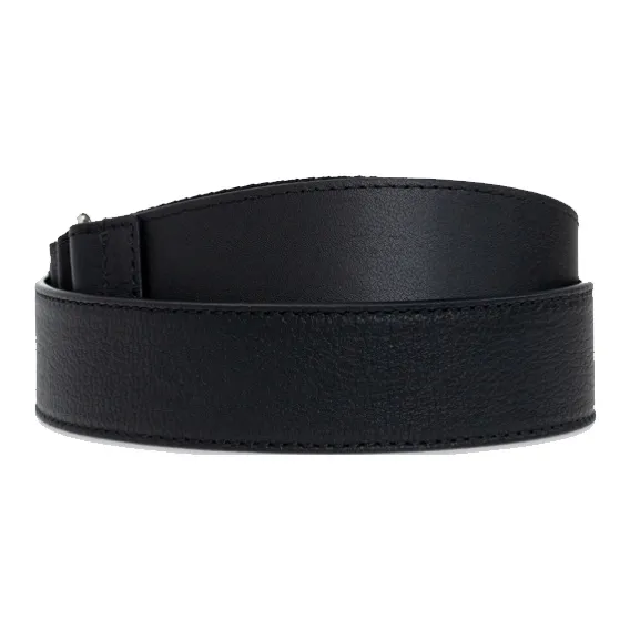 Givenchy Calfskin Leather Belts Unisex Black Width: 3.5cm-1