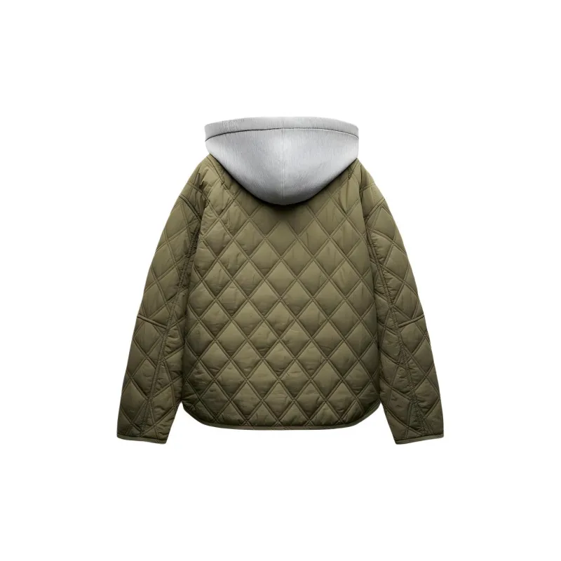 ZARA Puffer Jacket Women's Green-1