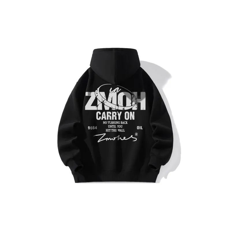 ZMOH Fleece Lined Hoodie Unisex Couple's-9