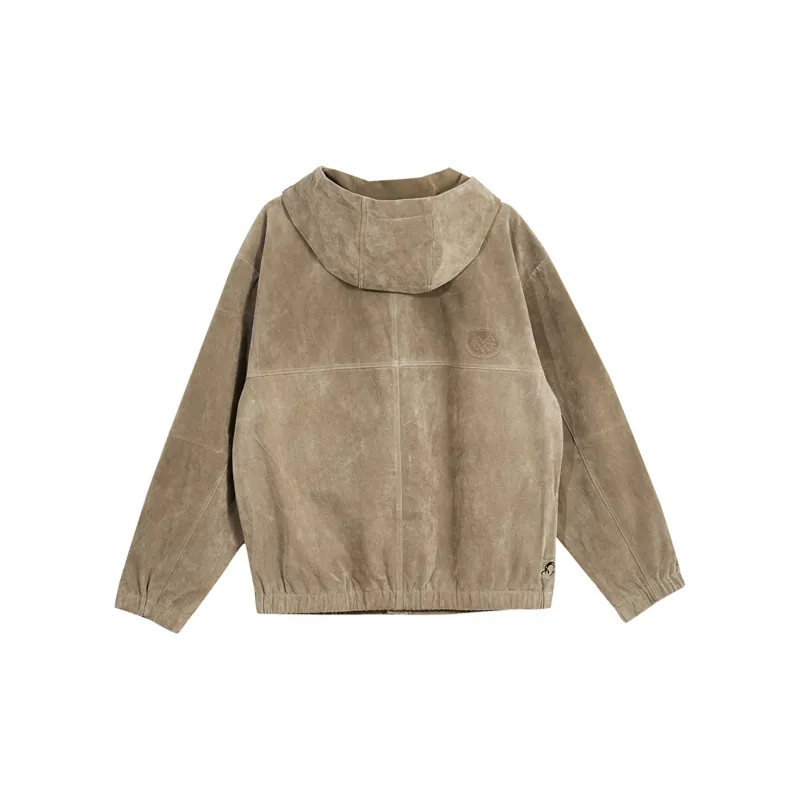 JACK JONES· Leather Jacket Men's Khaki-1