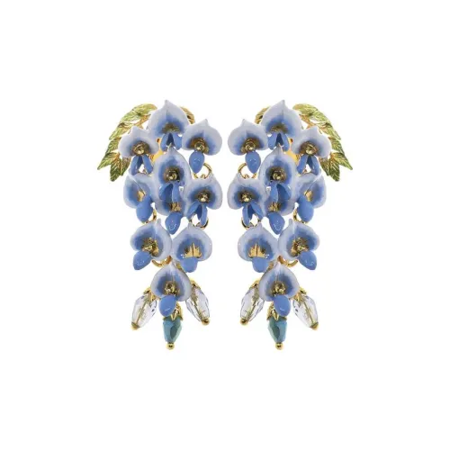 LES NEREIDES Gold Plated Earrings Women's Blue