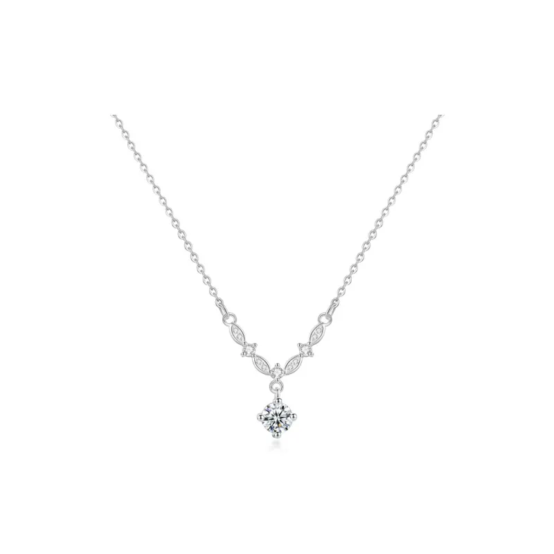 YUOFFICIAL S925 Silver Adjustable Elegance Versatile Niche Everyday Commute Design Necklaces Women's-0