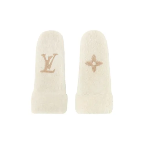LOUIS VUITTON M94839 Monogram Shearling Mitts