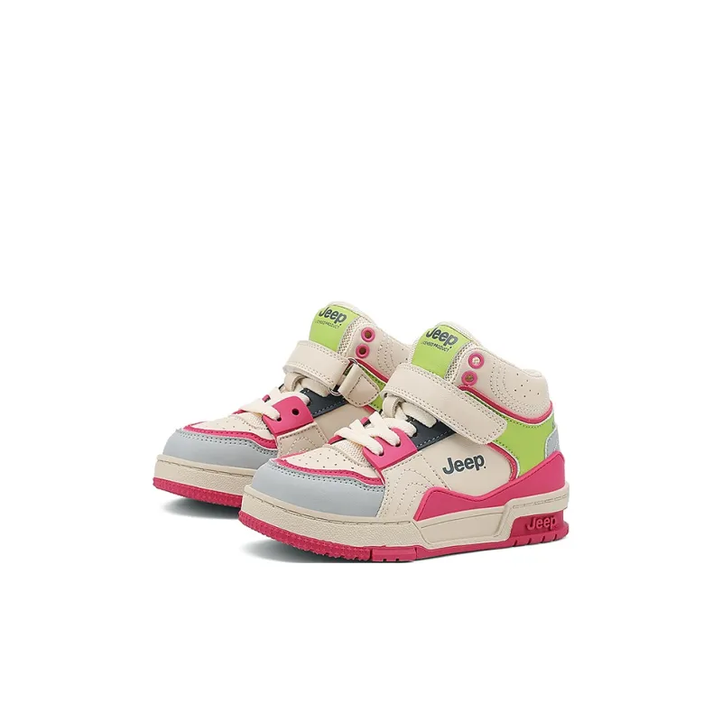 Jeep Anti Slip And Wear Resistant Breathable High Top Kids' Skateboarding Shoes Kids'-14