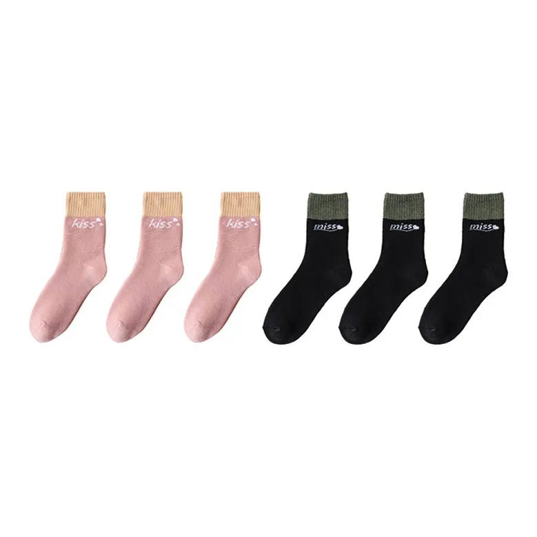 Cotton Gene Mid Calf Socks Women's Combo Set-33