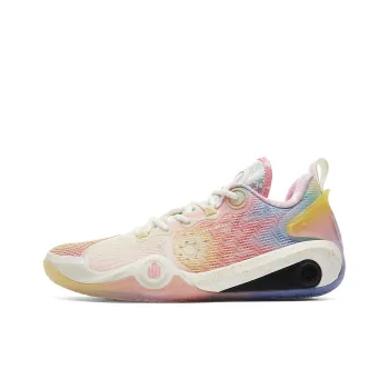 PEAK Andrew Wiggins AW3 Anti Slip Wear Resistant Low Top Basketball Shoes Men's Pink Light Yellow